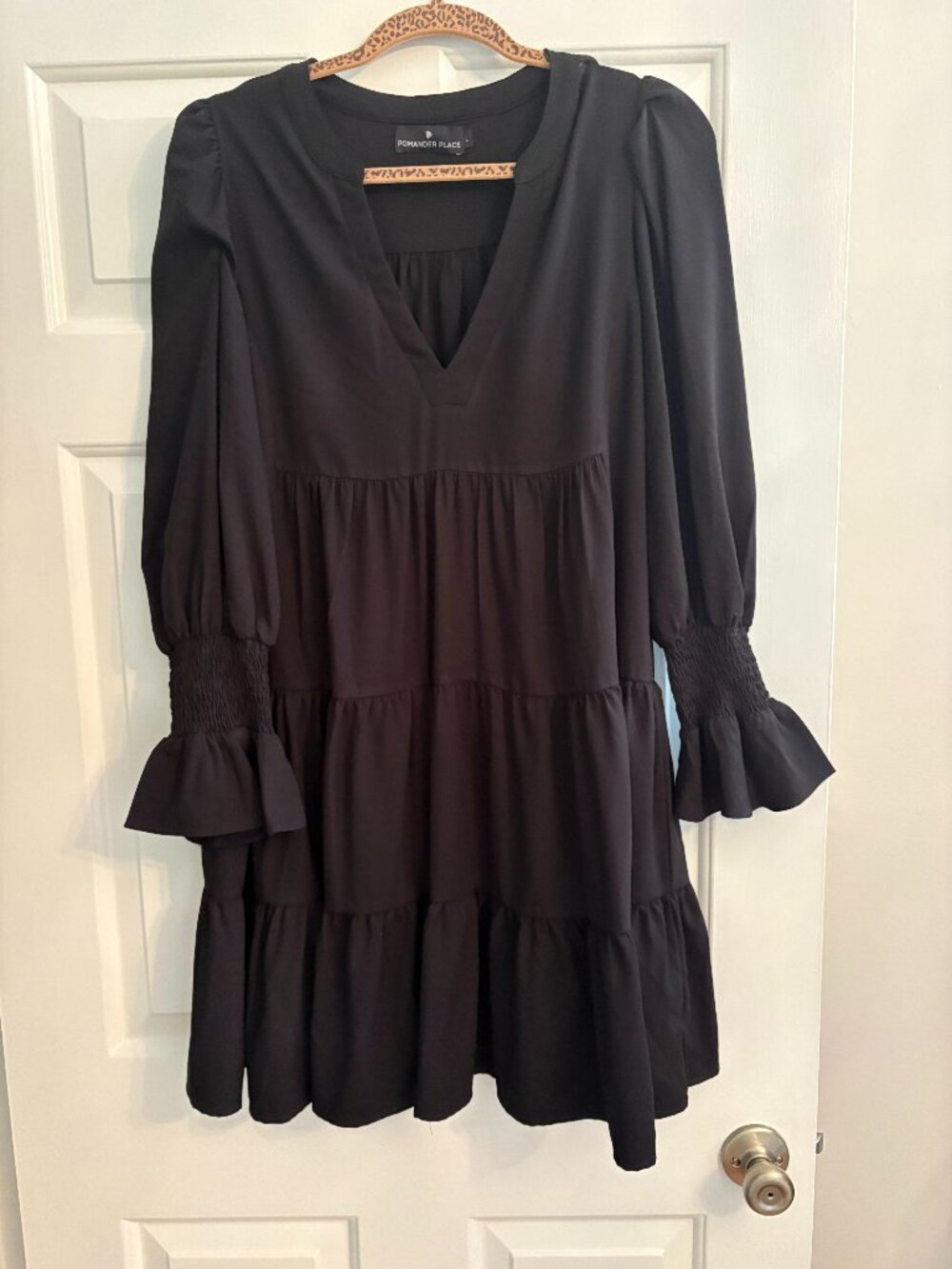Tuckernuck - Black Crepe Kenzo Dress (L)